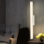 Globo lighting - applique murale led pour miroir chrome, verre satin, avec interrupteur  bascule, ...