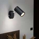 Applique murale orientable spot mural noir applique murale salon, métal chromé, 1x douille gu10, lxlxh ... Applique murale orientable spot mural noir applique murale salon, métal chromé, 1x douille gu10, lxlxh ...