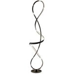 Lampadaire led lampadaire lampe de salon cristaux lampe design, noir mat, 36w 1810lm blanc neutre, l ...