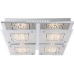 Globo lighting - plafonnier led en verre cristal pour salon, salle  manger, clairage chrom, spot