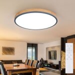 Globo - plafonnier avec t�l�commande plafonnier led, dimmable, lampe de salon, veilleuse cct, aspect ...