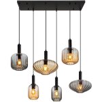 Globo - suspension lampe suspendue lampe de salle à manger plafonnier en verre à 6 lampes lampe design ... Globo - suspension lampe suspendue lampe de salle à manger plafonnier en verre à 6 lampes lampe design ...