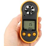 Gm818 an�mom�tre num�rique lcd 0 - 30 m / s compteur de mesure du volume d'air portatif compteur de vitesse ...