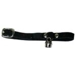 Beeztees - collier et grelot pour chat en peau de mouton noir offre exclusive