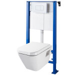 Godart - pack wc suspendu bati universel avec cuvette design rectangulaire diag