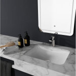 Godart - vasque à encastrer sous plan 55 cm en céramique blanche taormine Godart - vasque à encastrer sous plan 55 cm en céramique blanche taormine
