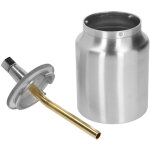 Godet en aluminium pour pistolet � peinture, 1000 ml, alimentation par aspiration, buse de 2 mm