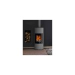 Godin - poêle bois bûche terrasson 8kw - gris - 400230 Godin - poêle bois bûche terrasson 8kw - gris - 400230