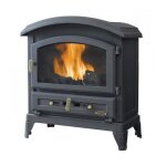 Godin - pole  bois fonte - canadien - 9 kw - peint anthracite 310103