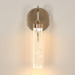 Goeco applique murale design en acrylique dor�, 6w, lumi�re chaude 3000k, �clairage d'ambiance �l�gant, ...