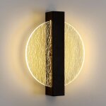 Applique murale int�rieure led, 12w 1500lm noir ronde lampe murale moderne, cr�ative �clairage mural ...