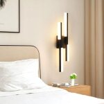 Goeco applique murale int�rieure led 12w, noir lampe murale led moderne, luminaire mural interieur pour ...