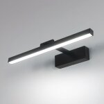 Goeco - lampe miroir salle de bain 9w 1100lm 220v, 40cm lampe miroir applique led salle de bain, blanc ...