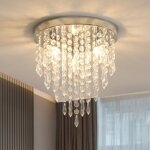 Goeco lampe de plafond lustre cristal k9 design moderne, applique plafonnier pour salon chambre à coucher ... Goeco lampe de plafond lustre cristal k9 design moderne, applique plafonnier pour salon chambre à coucher ...