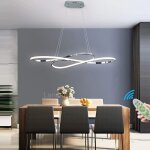 Goeco - luminaires suspendus moderne dimmable table  manger lustre bureau hauteur rglable fleur luminaire ...