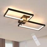 Goeco - lustre salon led moderne, 35w 3625lm dimmable luminaire plafonnier avec tlcommande, changement ...