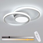 Goeco plafonnier led dimmable, luminaire plafonnier moderne rond 40w, lampe de plafond avec telecommande ... Goeco plafonnier led dimmable, luminaire plafonnier moderne rond 40w, lampe de plafond avec telecommande ...