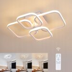 Goeco plafonnier led dimmable avec télécommande, 48w 5400lm, 3000k - 6500k, abat - jour en acrylique ... Goeco plafonnier led dimmable avec télécommande, 48w 5400lm, 3000k - 6500k, abat - jour en acrylique ...