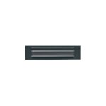 Goettgens - entr�e de courrier isolante 236x30 mm - noir ral 9005 - t602e0000