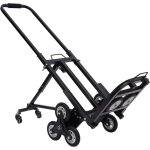 Chariot de transport pliable 150 kg 8 roues en acier chariot � main plateau de chargement roues faciles ...