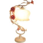 Lampe de bureau rose - r�tro - blanc - lampe de table moderne - veilleuse - cadeau cr�atif