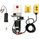 Pompe hydraulique pour remorque basculante, groupe hydraulique 12 v, pompe hydraulique simple  action ...