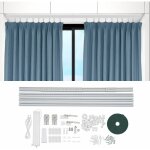 Gojoy - rail de rideau �lectrique intelligent enti�rement assembl� sur mesure de 4, 2 m