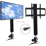 Gojoy - support tv �lectrique r�glable en hauteur de 26 � 57 cm, avec t�l�commande, motoris� jusqu'� ...