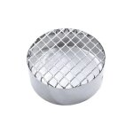 Grille d?aspiration en acier inox d. 100 mm. conduit de cheminee pellet . Grille d?aspiration en acier inox d. 100 mm. conduit de cheminee pellet .