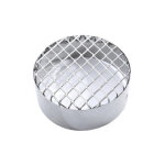 Grille d?aspiration en acier inox d. 60 mm. conduit de cheminee pellet. Grille d?aspiration en acier inox d. 60 mm. conduit de cheminee pellet.