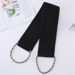 Gommage du dos pour la douche, gant de toilette exfoliant double face avec poign�es, exfoliant pour le ...