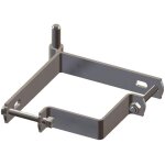 Mermier quincaillerie - gond rglable pour poteau carr acier 120 - 150 mm