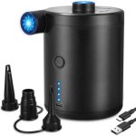 [jamais utilis]gonfleur electrique portable avec usb rechargeable 4000mah, pompe matelas gonflable rapide, ...