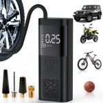 Gonfleur de pneu portable compresseur d'air - 180 psi et 4 000 mah puissant gonfleur de pneus, pompe ...