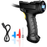 Gonfleur de pneus portable, pompe de voiture, manom�tre num�rique, lumi�re led pour motos, pick - up ...