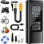Gonfleur de pneus de voiture, compresseur d'air portable sans fil, 150 psi (10, 3 bars), gonfleur lectrique, ...