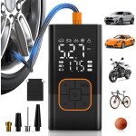 Gonfleur pneus voiture sans fil, compresseur � air portatif avec manom�tre num�rique (150 psi), double ...