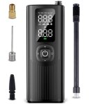 Gonfleur pneus voiture sans fil, mini compresseur  air portatif avec cran lcd numrique, lumire led, ...