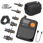 Gonfleur sans fil - 8000 mah compresseur � air portatif - �clairage gonflable 2 en 1 - �cran lcd - gonfleur ...