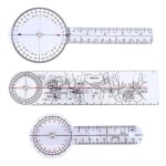 Goniom�tre, 3 pi�ces 6 / 8 / 10 pouces r�gle d'angle de rapporteur � 360 degr�s outil de mesure d'angle ...