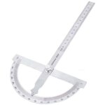Goniom�tre - demi - cercle de 180 degr�s - rapporteur pour le travail du bois � bras unique en fer inoxydable ...