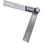 Goniom�tre num�rique goniom�tre en acier inoxydable r�gle de jauge de mitre 10 � 390 mm pour le travail ...