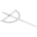 Goniom�tre rapporteur en acier inoxydable 0 - 180 degr�s, jauge de recherche d'angle, r�gle de 15cm 150x200mm ...