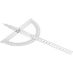 Goniom�tre, rapporteur d'angle 1 , acier inoxydable, durable, portable, surface lisse, id�al pour le ...