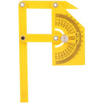 Goniom�tre rapporteur d'angle, r�gle de mesure de bras de jauge � onglet, double graduation, plastique ...