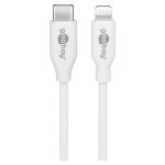 Goobay - cble de charge et de synchronisation lightning vers usb - c?, 0, 5 m, blanc, cble mfi pour ...