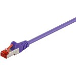 Goobay - cat 6 c�ble patch, s / ftp (pimf), mauve, 0, 5 m, conducteur en aluminium plaqu� cuivre (cca). ...