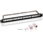 Goobay - kit de panneau de brassage keystone 19 pouces (48, 3 cm), 24 ports (1 u), incl. 24x modules ...