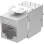 Goobay - modul keystone rj45 cat 6a, stp, slim - line, largeur 14, 7 mm, 180� type de crocodile, bloc ...