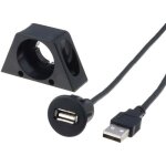 Goobay - rallonge usb - 2m - avec support de fixation